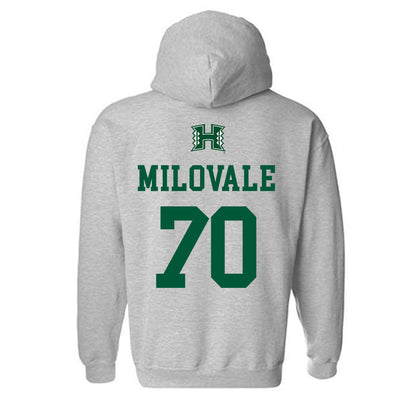 Hawaii - NCAA Footballl : James Milovale - Hooded Sweatshirt