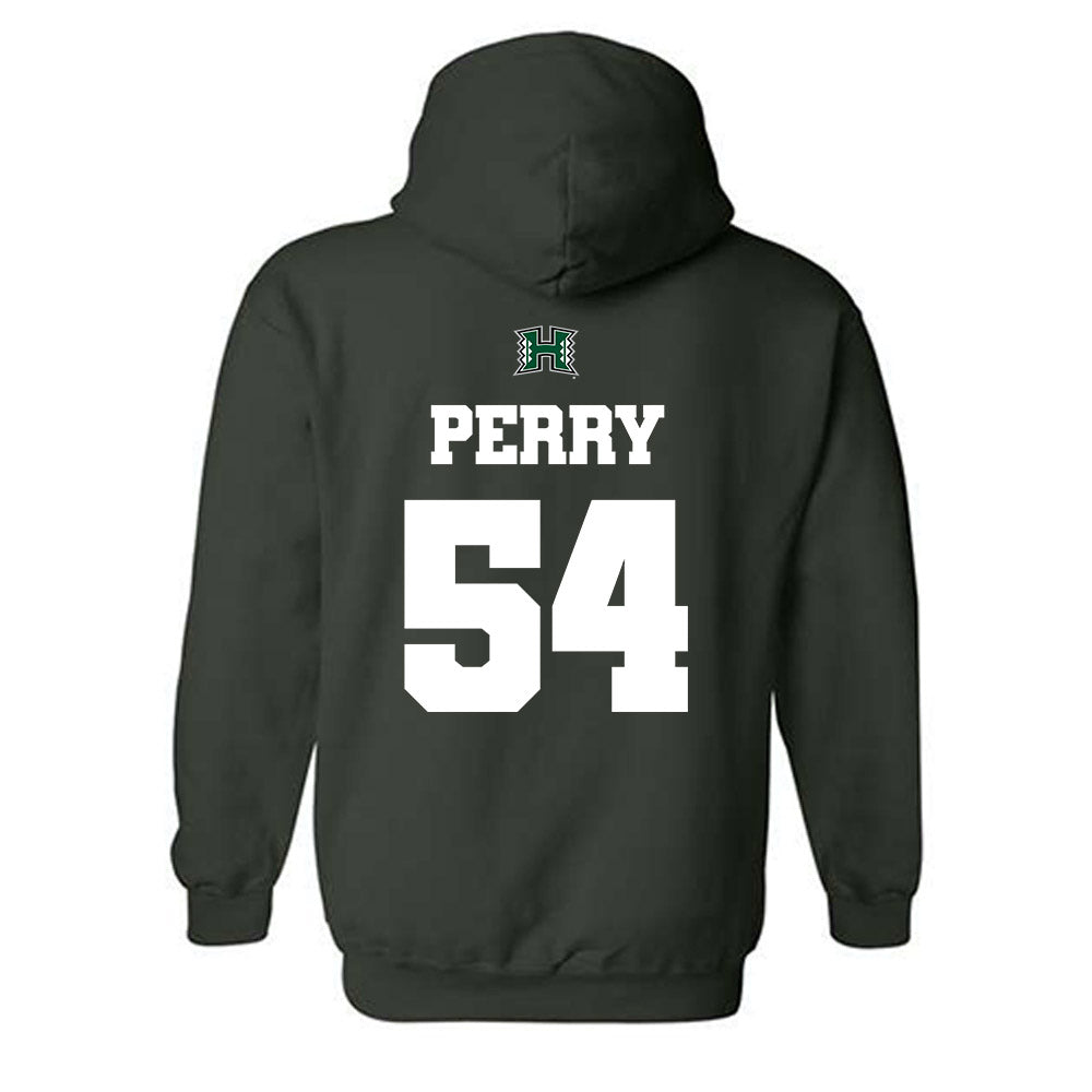 Hawaii - NCAA Football : Christian Perry - Hooded Sweatshirt