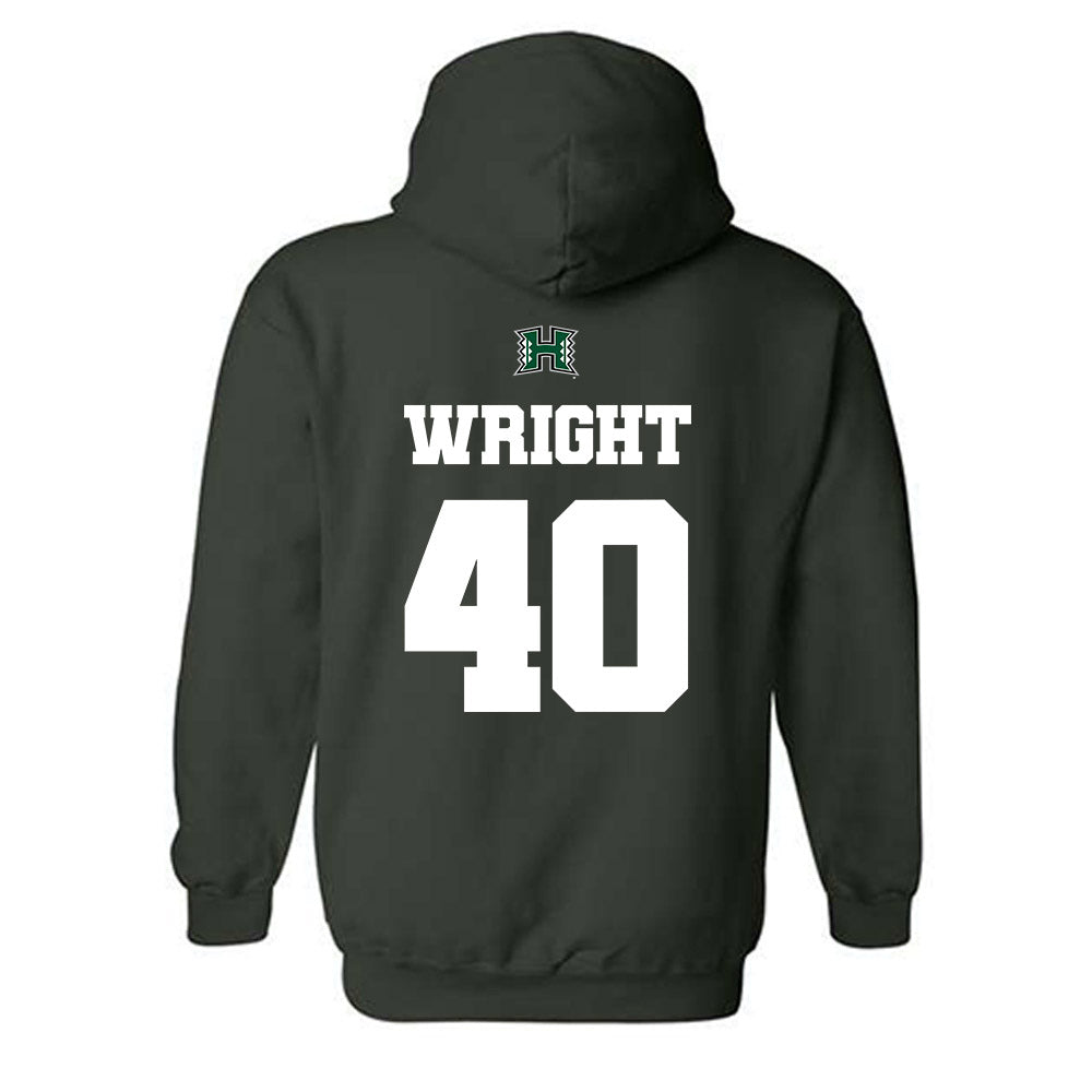 Hawaii - NCAA Football : Thiessen Wright - Hooded Sweatshirt