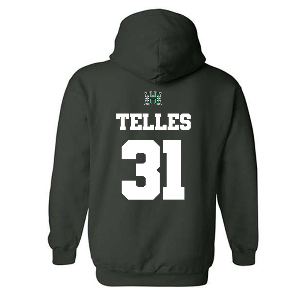 Hawaii - NCAA Softball : Nevaeh Telles - Classic Shersey Hooded Sweatshirt-1