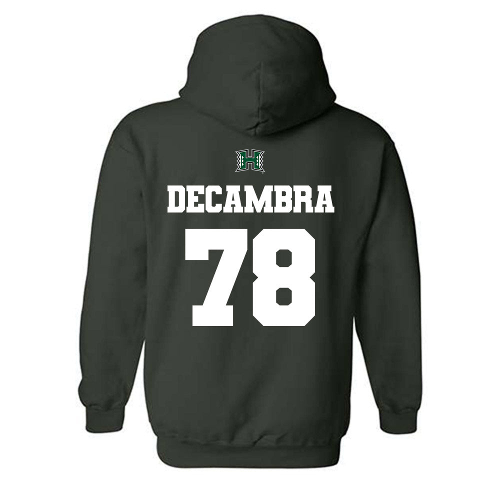 Hawaii - NCAA Football : Blaine Decambra - Classic Shersey Hooded Sweatshirt-1