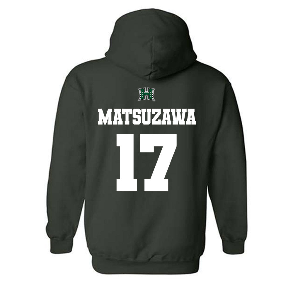 Hawaii - NCAA Football : Kansei Matsuzawa - Classic Shersey Hooded Sweatshirt-1