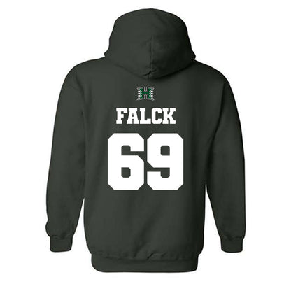 Hawaii - NCAA Football : Ben Falck - Hooded Sweatshirt