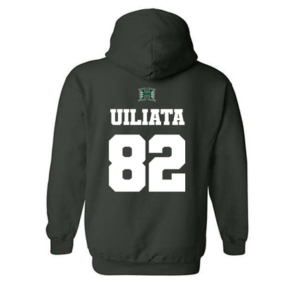 Hawaii - NCAA Football : Liatama Uiliata - Classic Shersey Hooded Sweatshirt