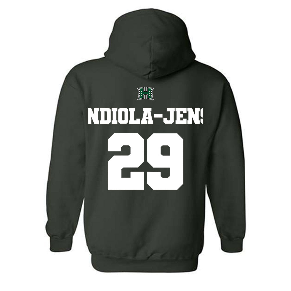 Hawaii - NCAA Football : Kilinahe Mendiola-Jensen - Hooded Sweatshirt