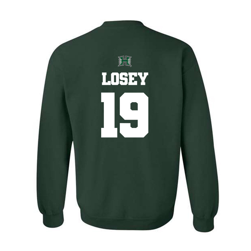 Hawaii - NCAA Baseball : Zach Losey - Classic Shersey Crewneck Sweatshirt-1