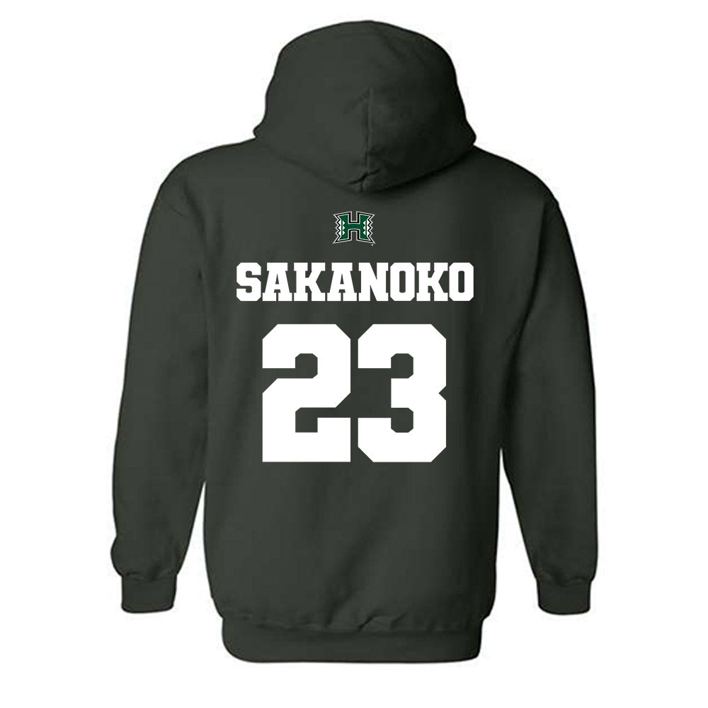Hawaii - NCAA Men's Volleyball : Louis Sakanoko - Classic Shersey Hooded Sweatshirt-1
