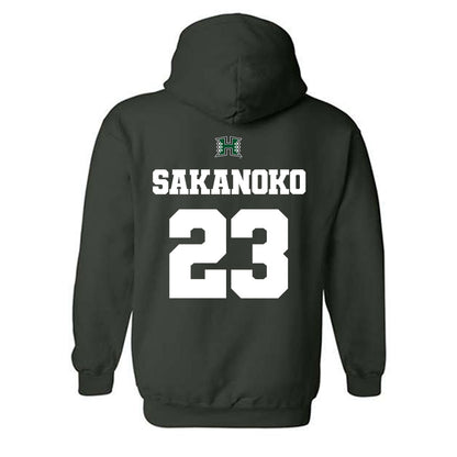 Hawaii - NCAA Men's Volleyball : Louis Sakanoko - Classic Shersey Hooded Sweatshirt-1