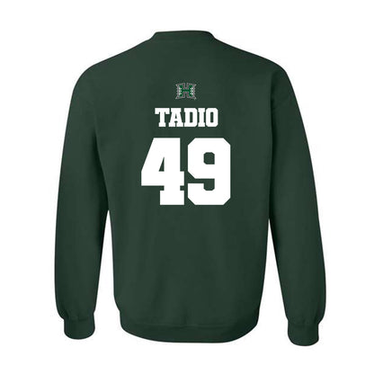 Hawaii - NCAA Football : Dennis Tadio - Classic Shersey Crewneck Sweatshirt-1