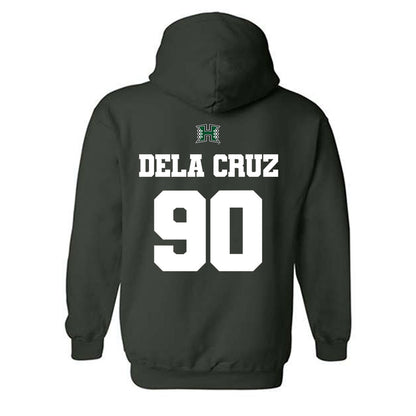 Hawaii - NCAA Football : Ha'aheo Dela Cruz - Classic Shersey Hooded Sweatshirt-1