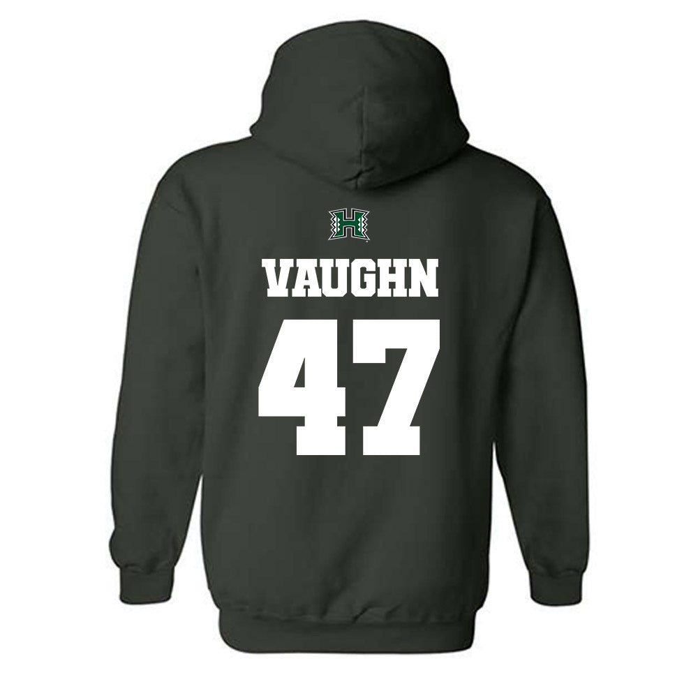 Hawaii - NCAA Football : Christian Vaughn - Classic Shersey Hooded Sweatshirt-1