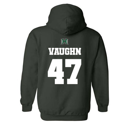Hawaii - NCAA Football : Christian Vaughn - Classic Shersey Hooded Sweatshirt-1