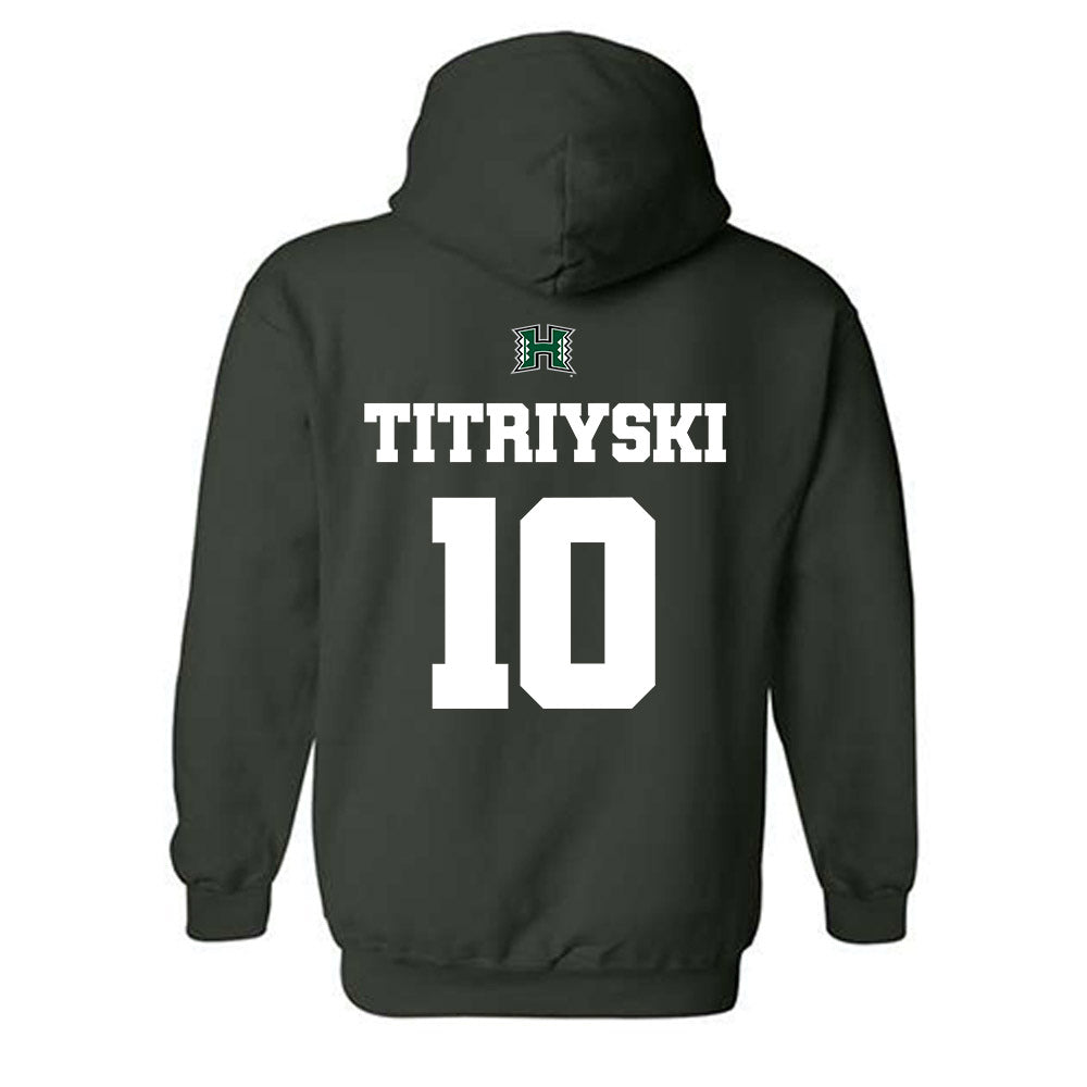 Hawaii - NCAA Men's Volleyball : Kristian Titriyski - Classic Shersey Hooded Sweatshirt-1