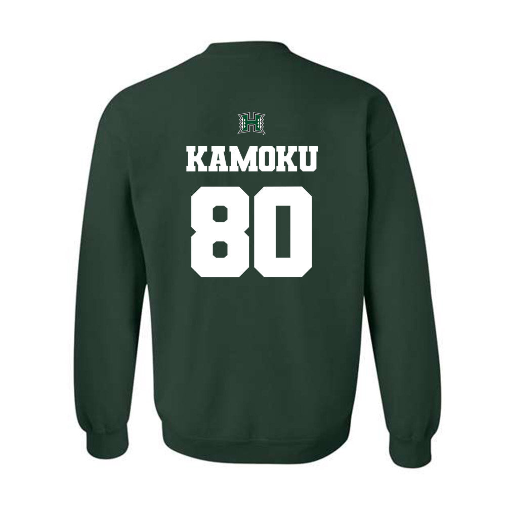 Hawaii - NCAA Football : Blaze Kamoku - Classic Shersey Crewneck Sweatshirt-1