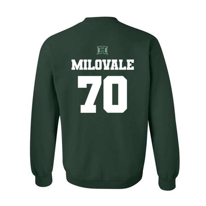 Hawaii - NCAA Football : James Milovale - Classic Shersey Crewneck Sweatshirt-1