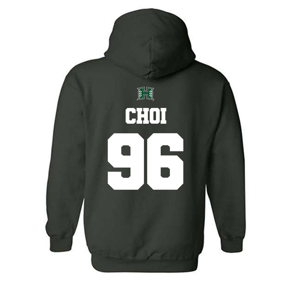 Hawaii - NCAA Football : Andrew Choi - Classic Shersey Hooded Sweatshirt-1