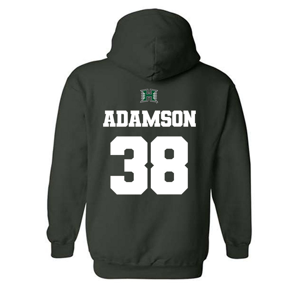 Hawaii - NCAA Baseball : Charlie Adamson - Classic Shersey Hooded Sweatshirt-1