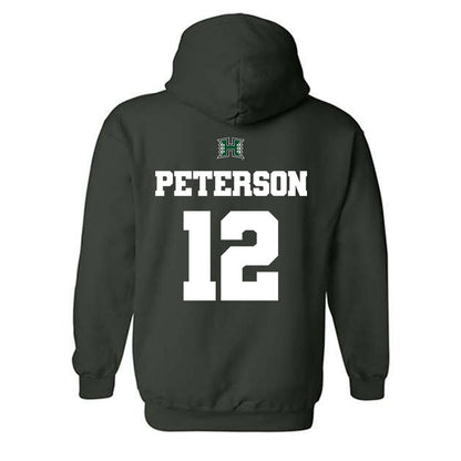 Hawaii - NCAA Women's Soccer : Krista Peterson - Classic Shersey Hooded Sweatshirt-1