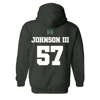 Hawaii - NCAA Football : Jackie Johnson III - Hooded Sweatshirt