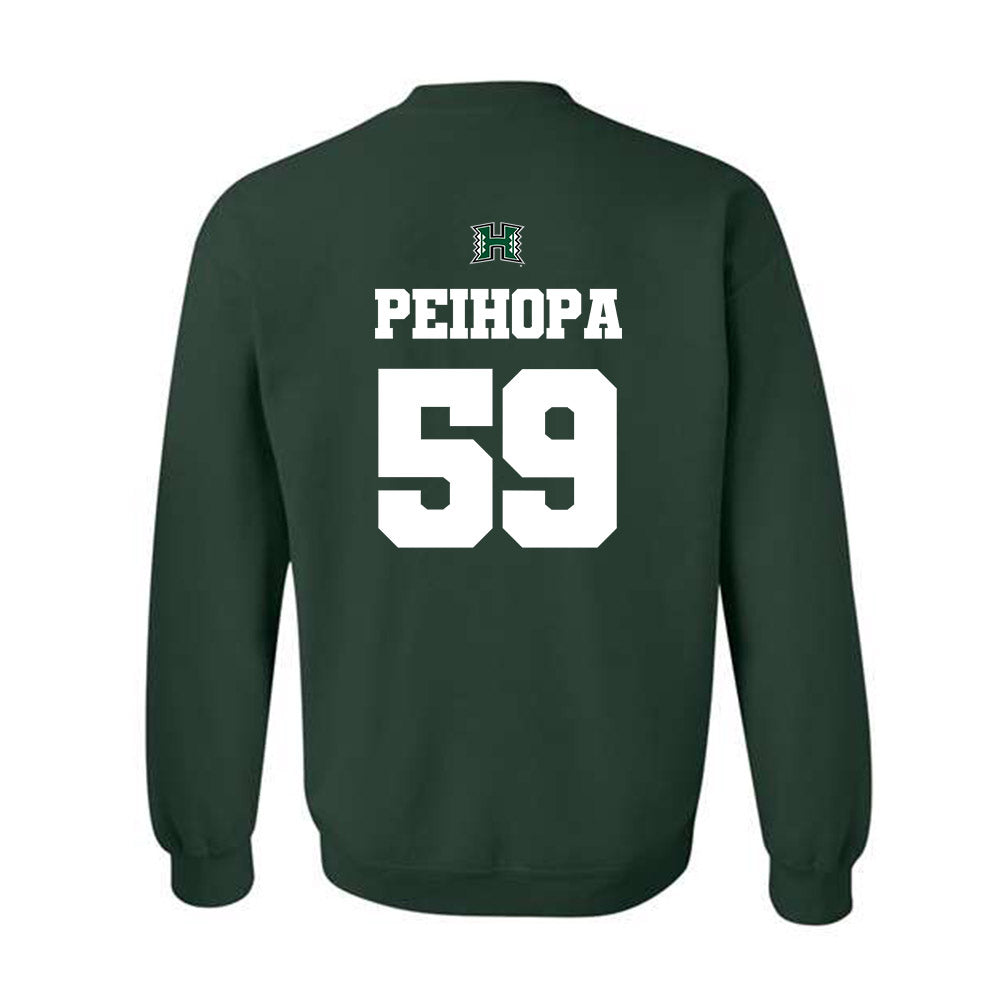 Hawaii - NCAA Football : Kuao Peihopa - Classic Shersey Crewneck Sweatshirt