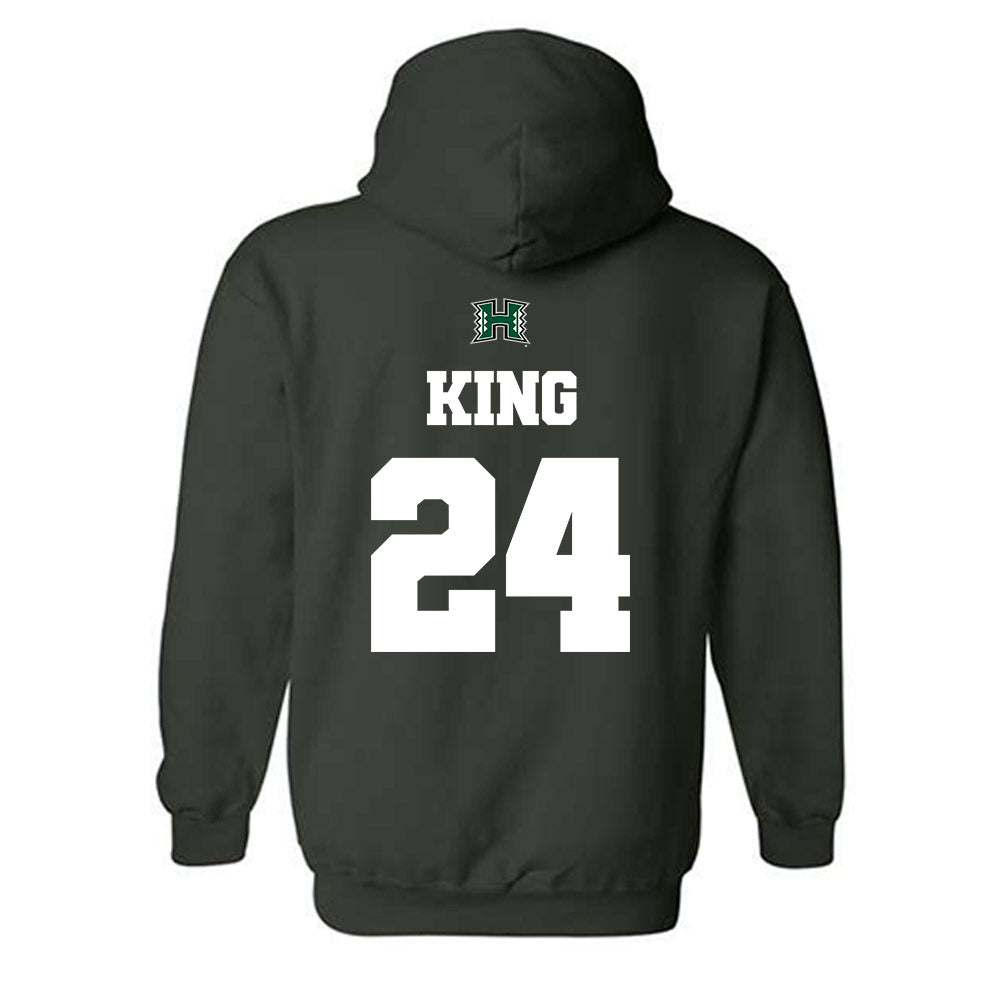 Hawaii - NCAA Football : Devyn King - Classic Shersey Hooded Sweatshirt-1