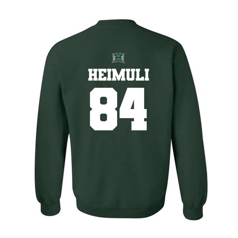 Hawaii - NCAA Football : Jarvis Heimuli - Classic Shersey Crewneck Sweatshirt-1