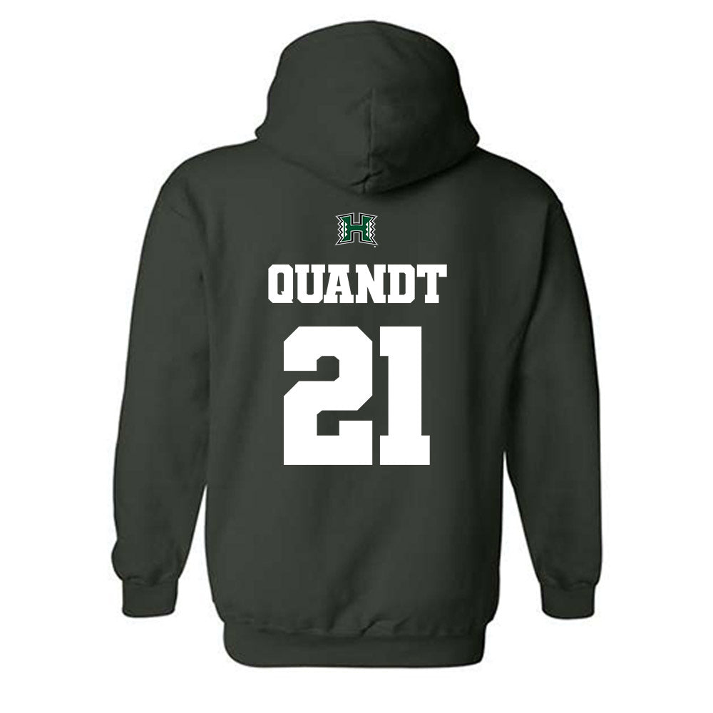 Hawaii - NCAA Baseball : Jared Quandt - Classic Shersey Hooded Sweatshirt-1