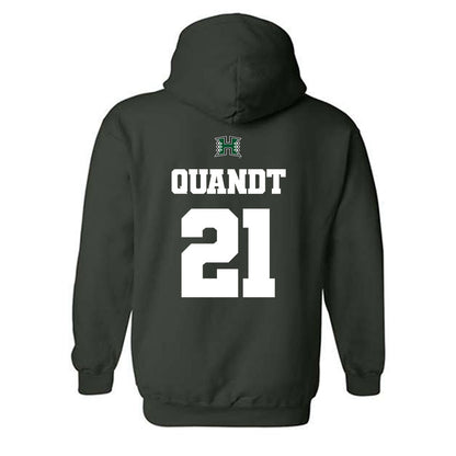 Hawaii - NCAA Baseball : Jared Quandt - Classic Shersey Hooded Sweatshirt-1
