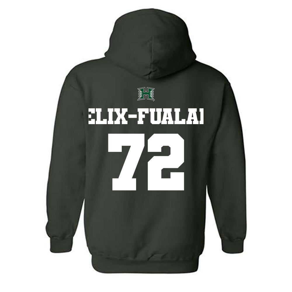 Hawaii - NCAA Football : Luke Felix-Fualalo - Hooded Sweatshirt