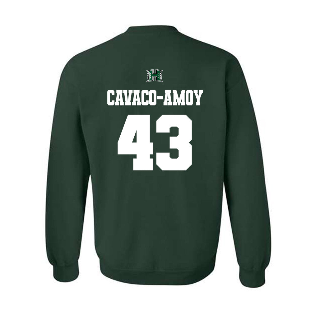 Hawaii - NCAA Football : Alika Cavaco-Amoy - Classic Shersey Crewneck Sweatshirt-1