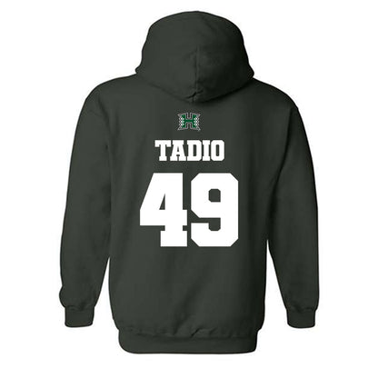 Hawaii - NCAA Football : Dennis Tadio - Classic Shersey Hooded Sweatshirt-1