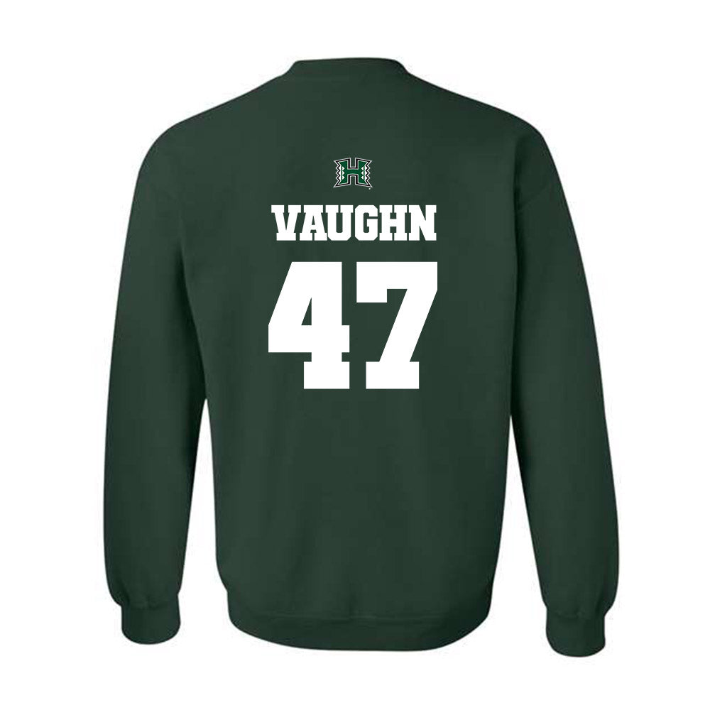 Hawaii - NCAA Football : Christian Vaughn - Classic Shersey Crewneck Sweatshirt-1