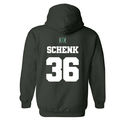 Hawaii - NCAA Baseball : Kahiau Schenk - Classic Shersey Hooded Sweatshirt-1