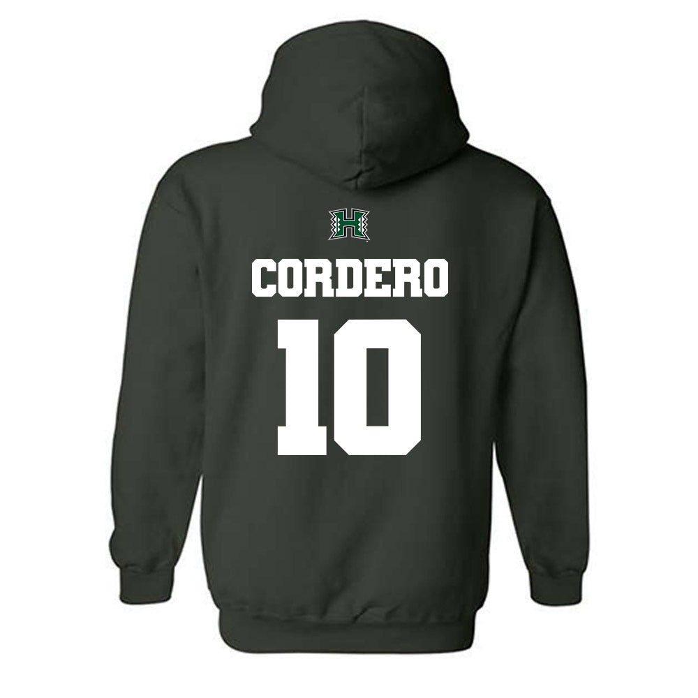 Hawaii - NCAA Football : David Cordero - Classic Shersey Hooded Sweatshirt-1