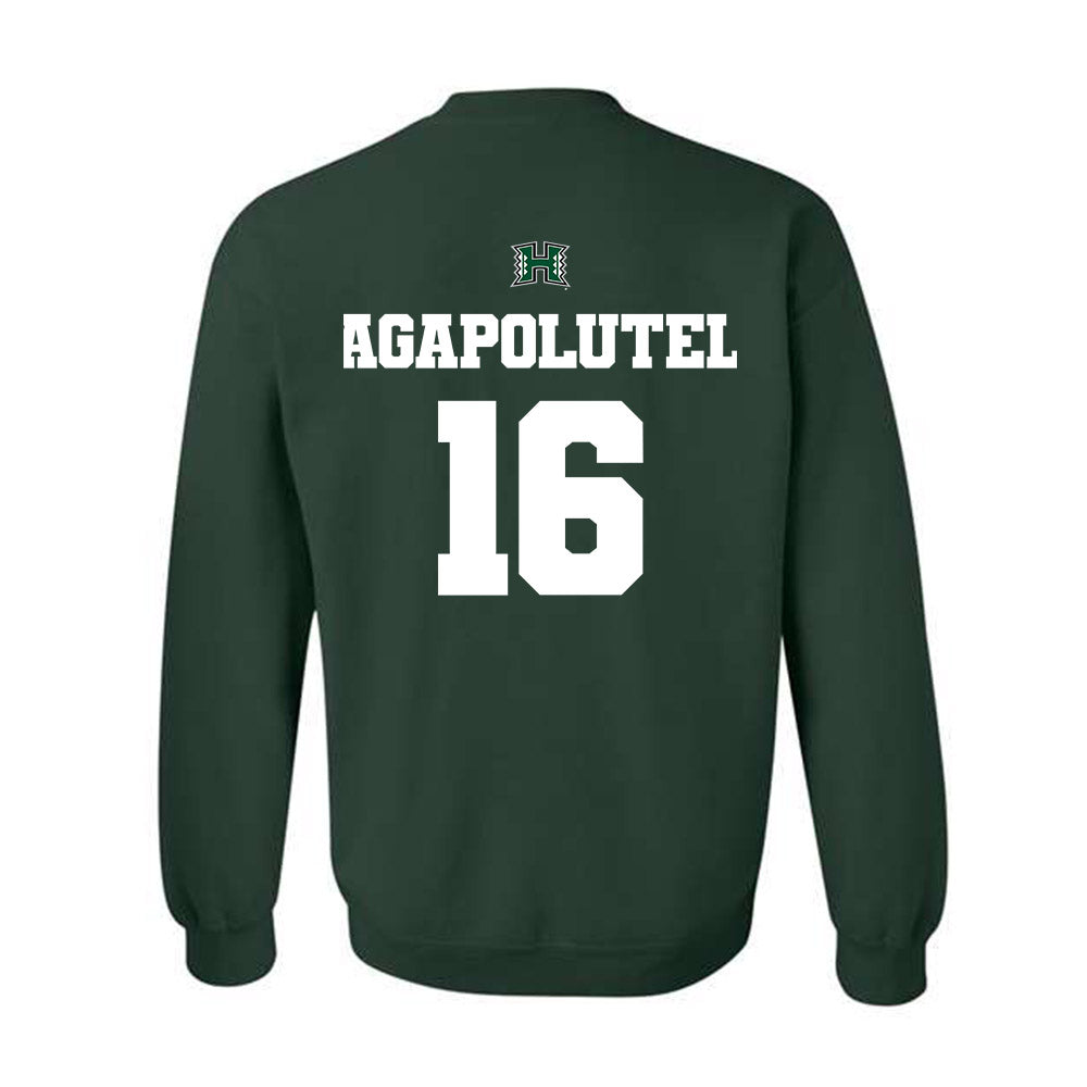 Hawaii - NCAA Football : John-Keawe Sagapolutele - Crewneck Sweatshirt