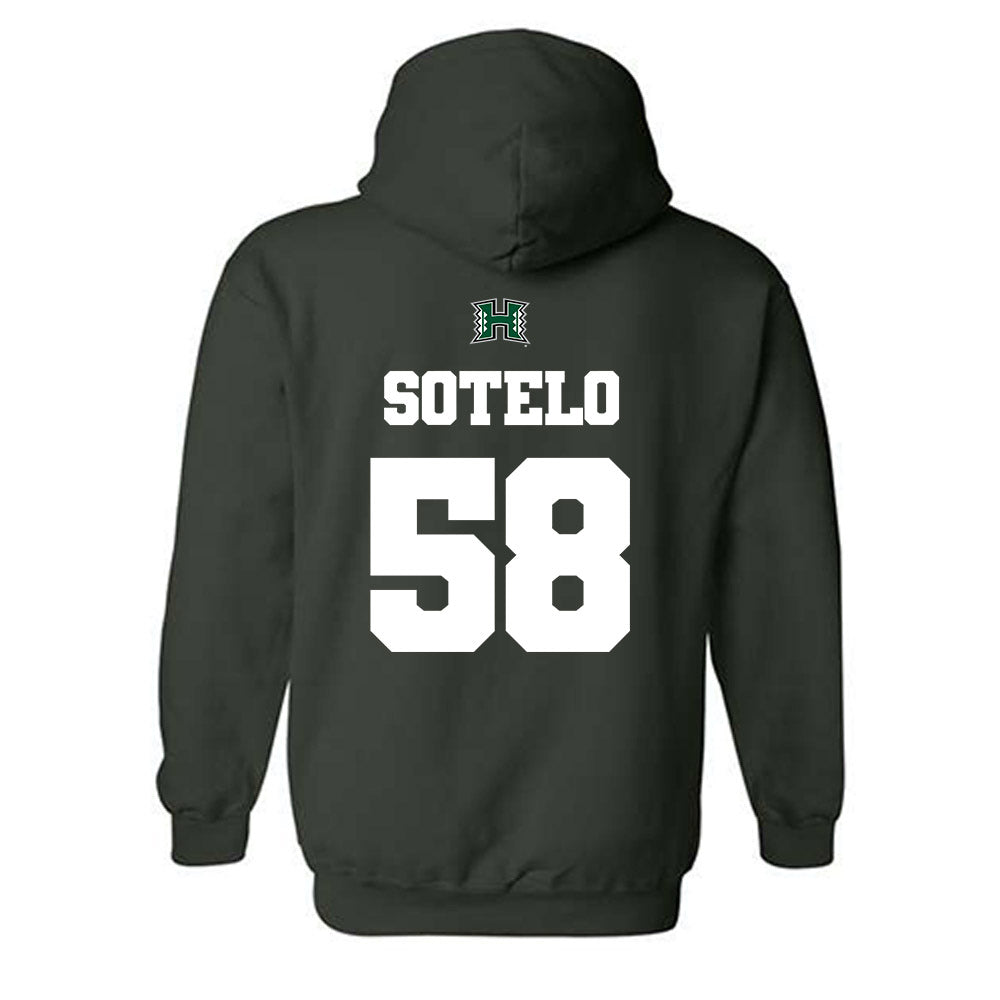 Hawaii - NCAA Football : Zhen-keith Sotelo - Classic Shersey Hooded Sweatshirt