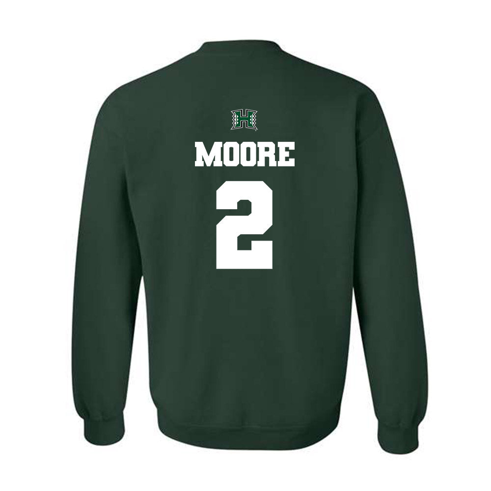 Hawaii - NCAA Football : Bronz Moore - Crewneck Sweatshirt