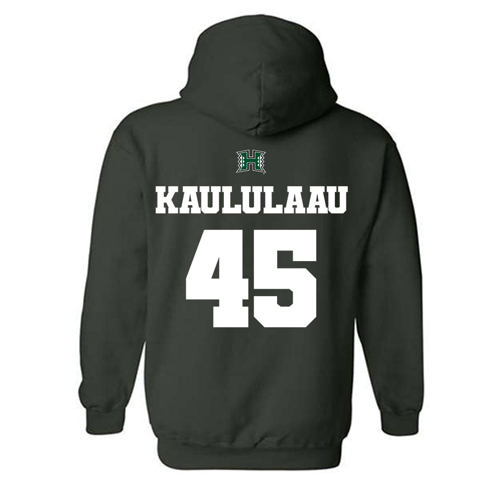 Hawaii - NCAA Football : Blade Kaululaau - Hooded Sweatshirt