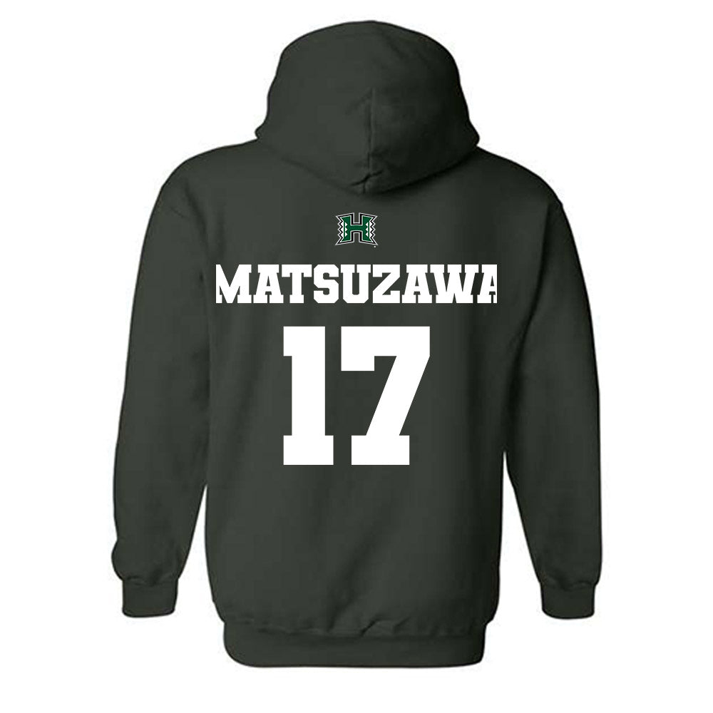 Hawaii - NCAA Football : Kansei Matsuzawa - Hooded Sweatshirt