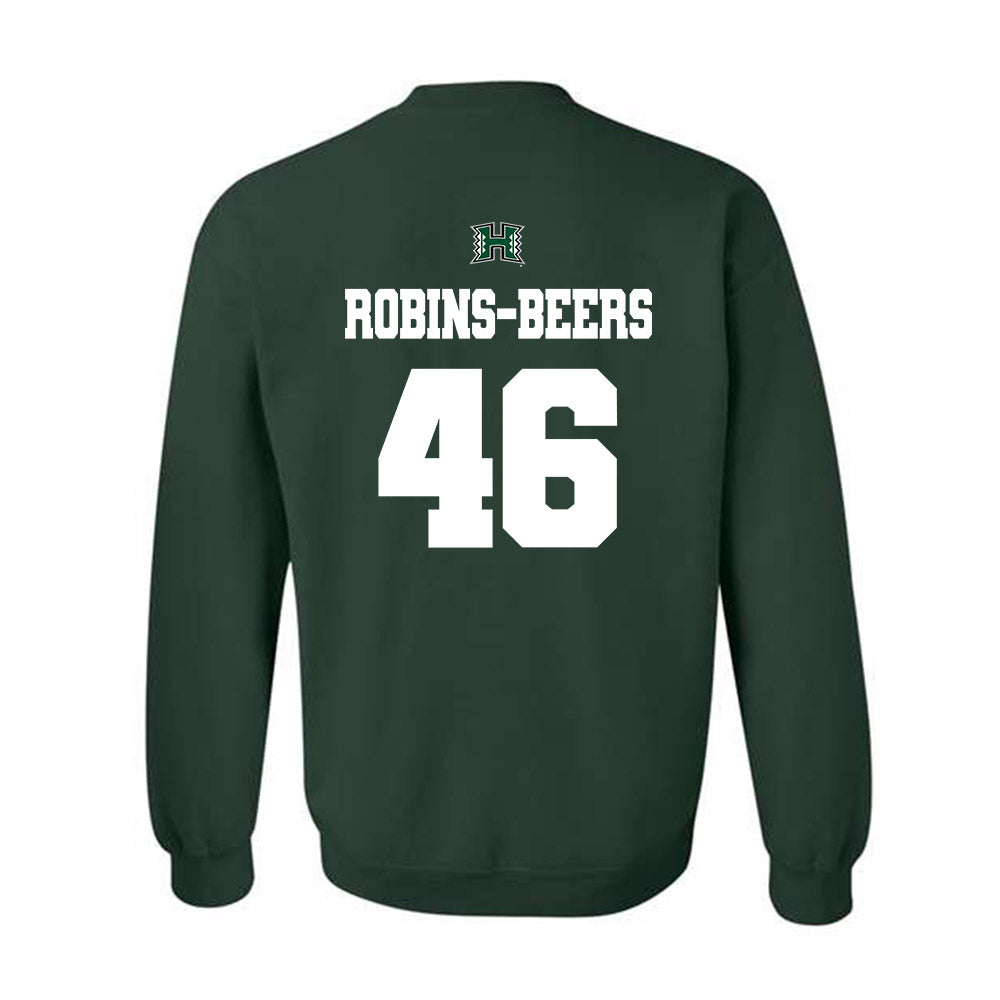 Hawaii - NCAA Football : Kellen Robins-Beers - Classic Shersey Crewneck Sweatshirt-1