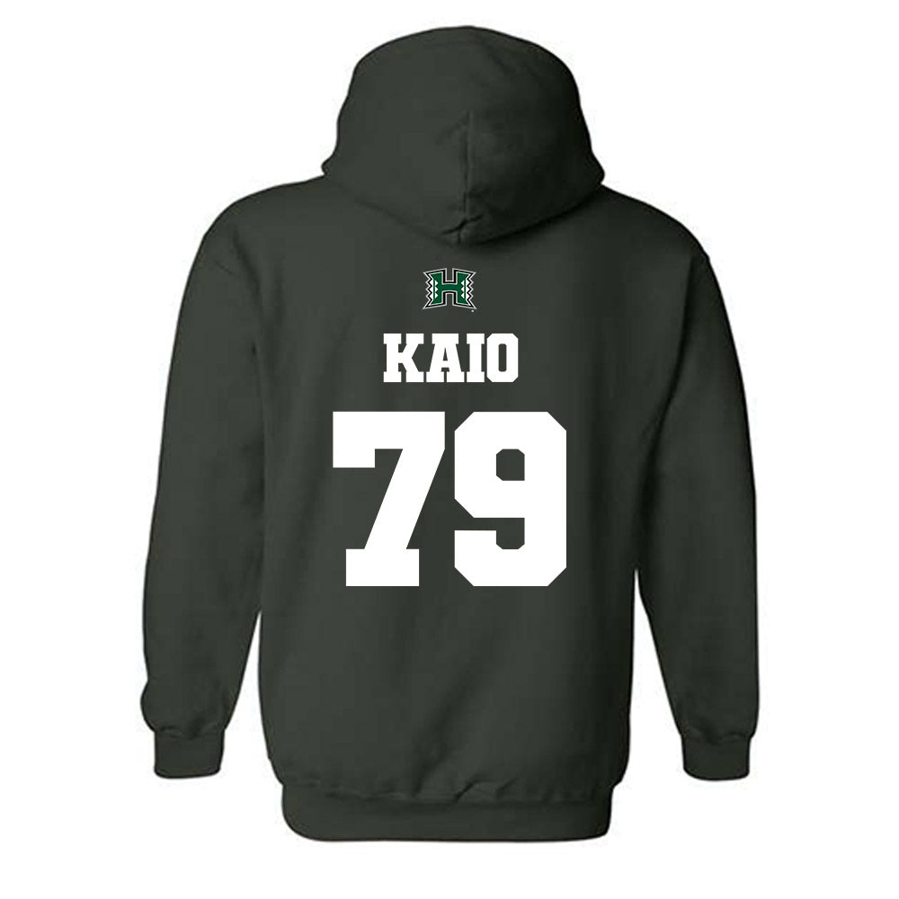 Hawaii - NCAA Football : Judah Kaio - Classic Shersey Hooded Sweatshirt-1