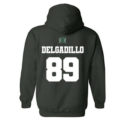 Hawaii - NCAA Football : Nick Delgadillo - Classic Shersey Hooded Sweatshirt-1