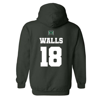 Hawaii - NCAA Baseball : Cooper Walls - Classic Shersey Hooded Sweatshirt-1