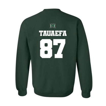 Hawaii - NCAA Football : Devon Tauaefa - Classic Shersey Crewneck Sweatshirt-1