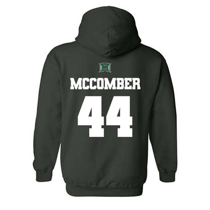 Hawaii - NCAA Football : aiden mccomber - Classic Shersey Hooded Sweatshirt-1
