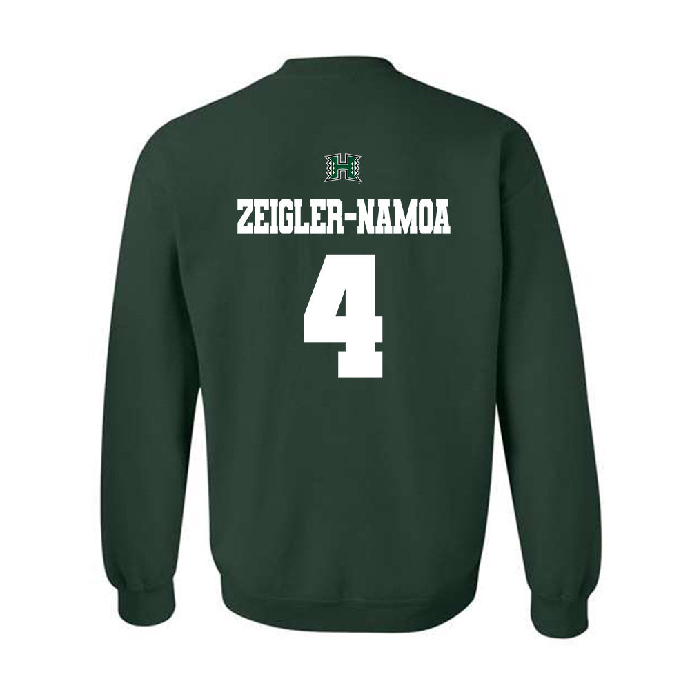 Hawaii - NCAA Baseball : Ben Zeigler-Namoa - Classic Shersey Crewneck Sweatshirt-1