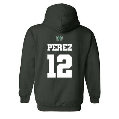 Hawaii - NCAA Women's Basketball : Imani Perez - Classic Shersey Hooded Sweatshirt-1