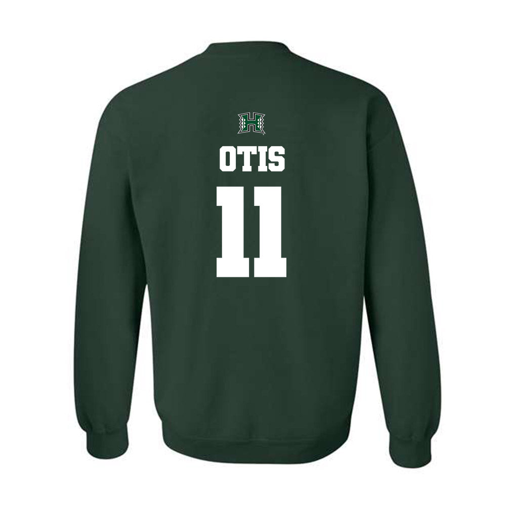 Hawaii - NCAA Football : Jamih Otis - Classic Shersey Crewneck Sweatshirt-1
