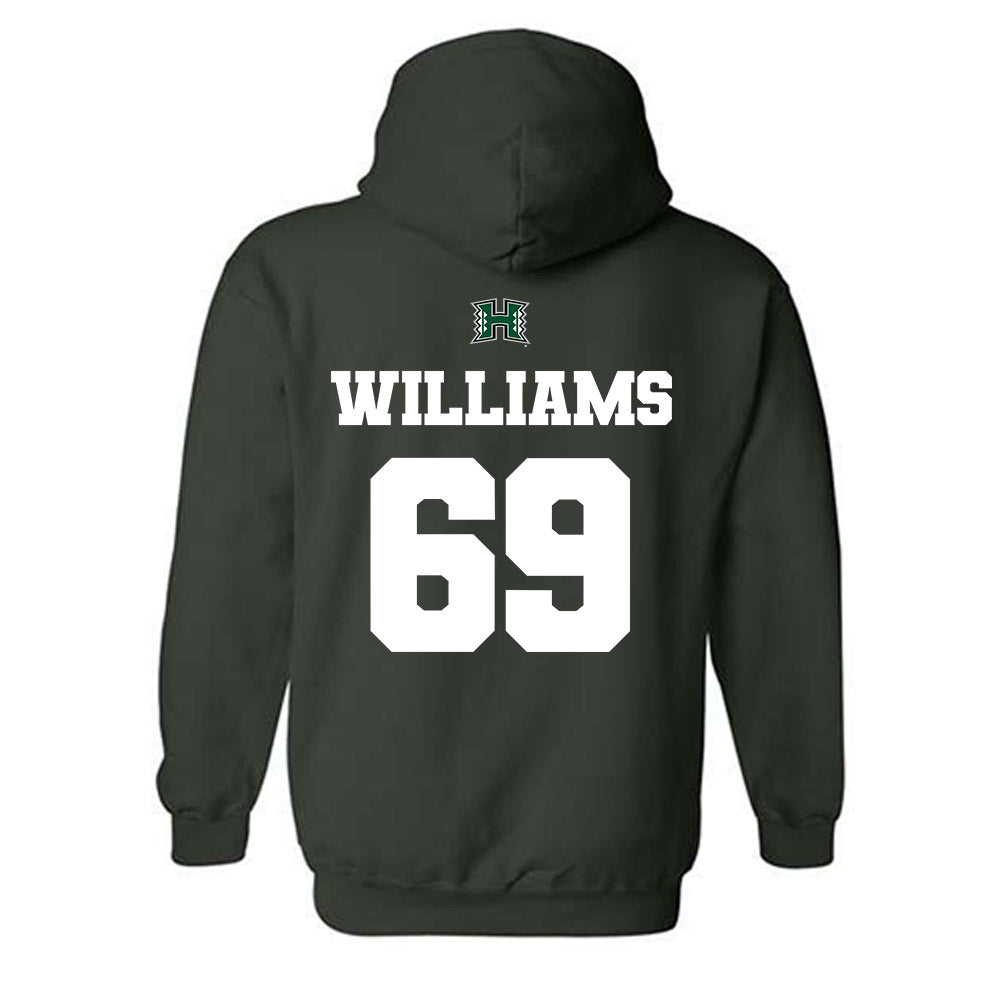 Hawaii - NCAA Football : Daniel Williams - Hooded Sweatshirt