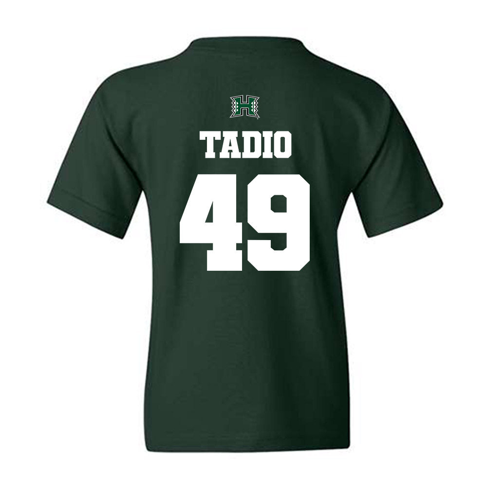 Hawaii - NCAA Football : Dennis Tadio - Classic Shersey Youth T-Shirt-1
